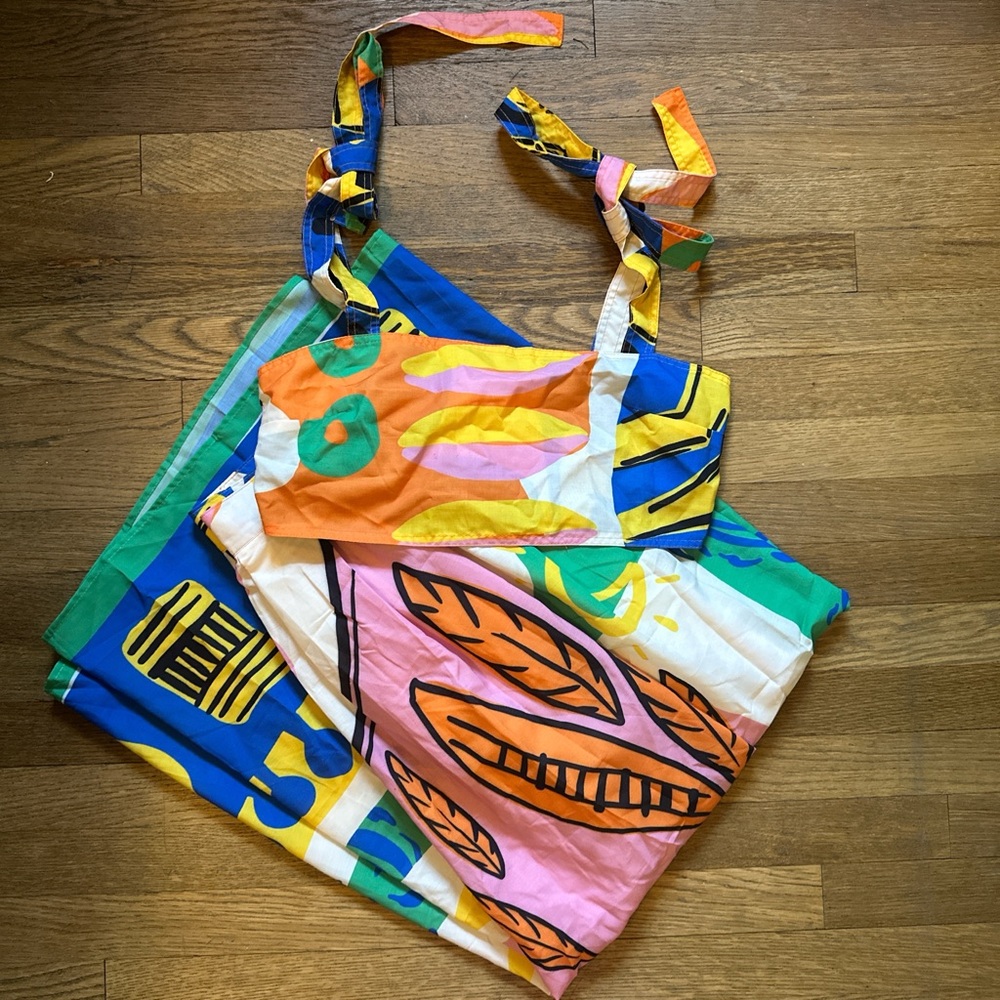 Colorful Patterned Skirt Set - image 3